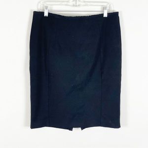 Express Women’s Black Lined Pencil Skirt Machine Washable Zipper Size 14